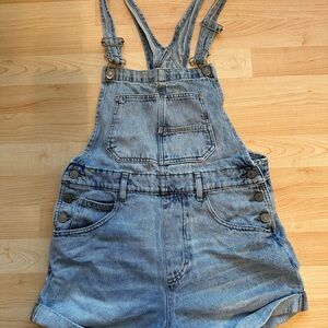 We The Free Denim Overalls with Adjustable Straps